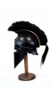 IR80689B - BLACK Greek Corinthian Armor Helmet With Plume